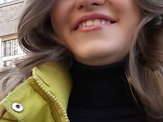 Russian Cutie Flashes For Cash 1 - Public Pickups