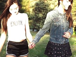 Voluptuous Girly-girl Orgy In Outdoors Inbetween Two Nice Best Friends