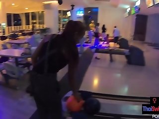 First-timer Thai Nubile Inhales Off Her Big Dick Beau After A Game Of Bowling