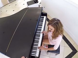 Beautiful Pianist With Jiggly Mammories Moka Mora Rails Dick Like A Crazy Tart