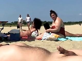 Beach Flasher Likes His Summer Day