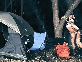 Outdoors Fucking During Camping With Natural Funbags Joanna Angel