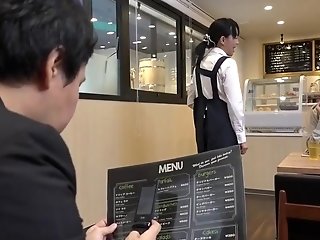 Japanese Honey With A Brief Miniskirt Fucked At A Cafe